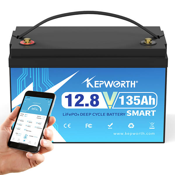 Акумулятор Kepworth LiFePO4 12V/135AH Bluetooth 12.8V 135Ah купити в Україні