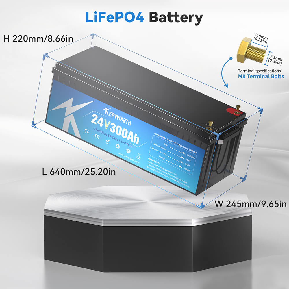 Акумулятор Kepworth LiFePO4 24V/300AH (5120W*h) 24V 300Ah купити в Україні