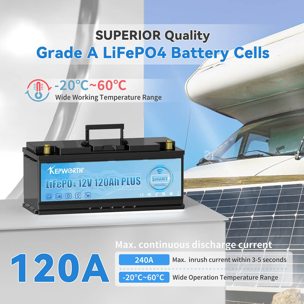 Акумулятор Kepworth LiFePO4 12V/120AH Bluetooth 12V 120Ah купити в Україні