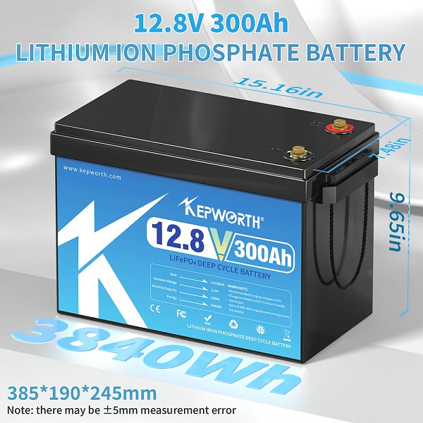 Акумулятор KEPWORTH LiFePO4 12V/300AH (3840W*h) 12.8V 300Ah купити в Україні