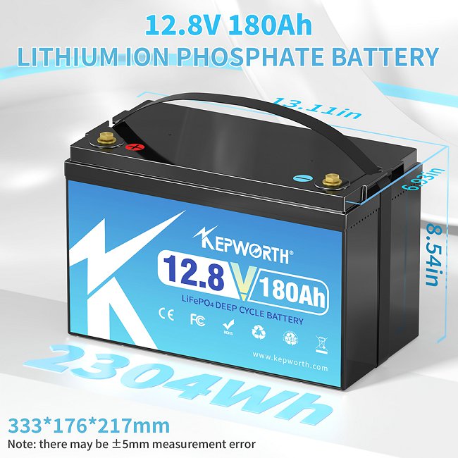 Акумулятор KEPWORTH LiFePO4 12V/180AH (2160W*h) 12.8V 180Ah купити в Україні