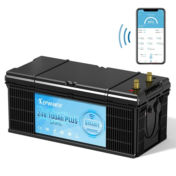 Акумулятор Kepworth LiFePO4 24V/100AH (2400W*h) Bluetooth 25.6V 100Ah купити в Україні