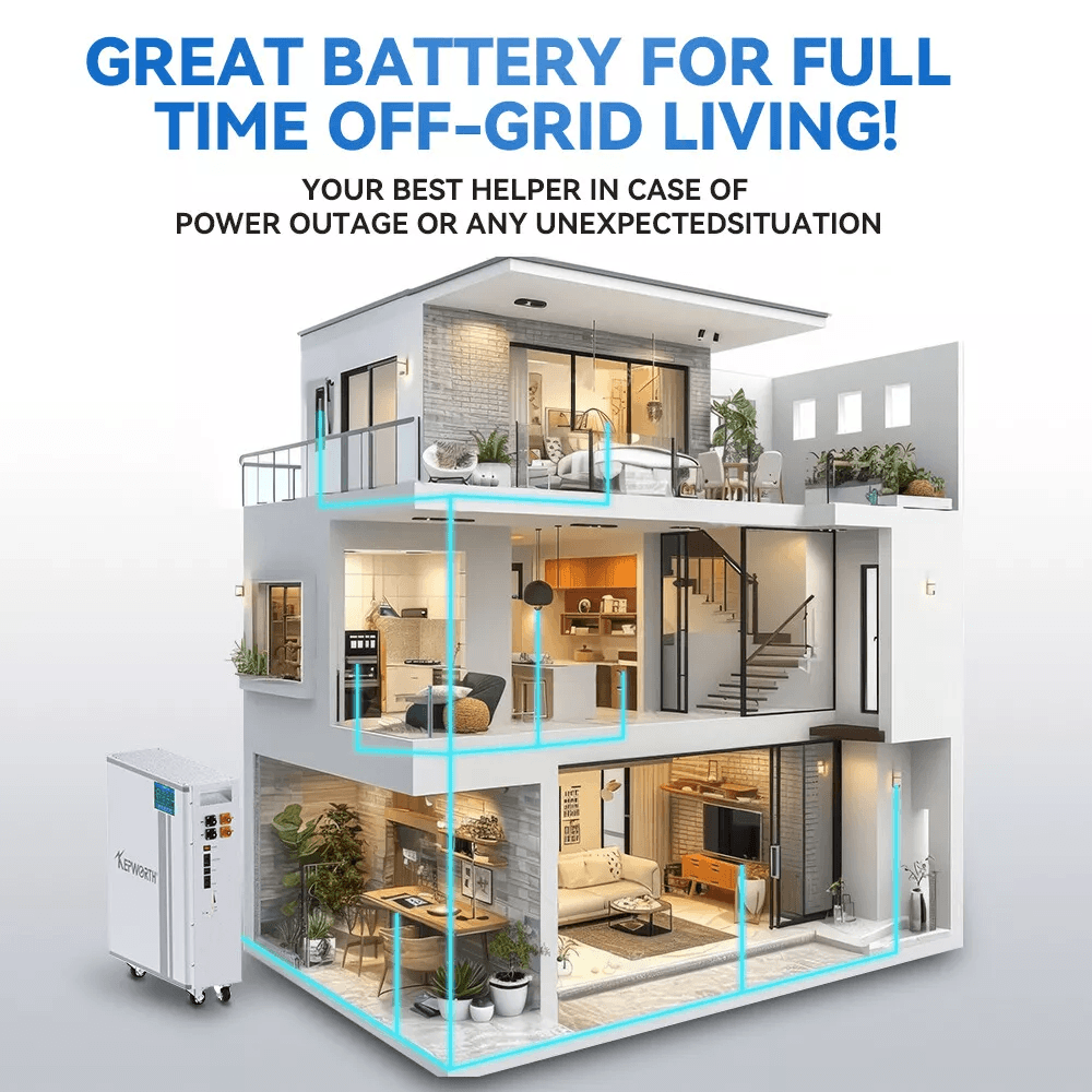 Акумулятор Kepworth LiFePO4 48V/100AH (5100W*h) Display 51.2V 100Ah купити в Україні