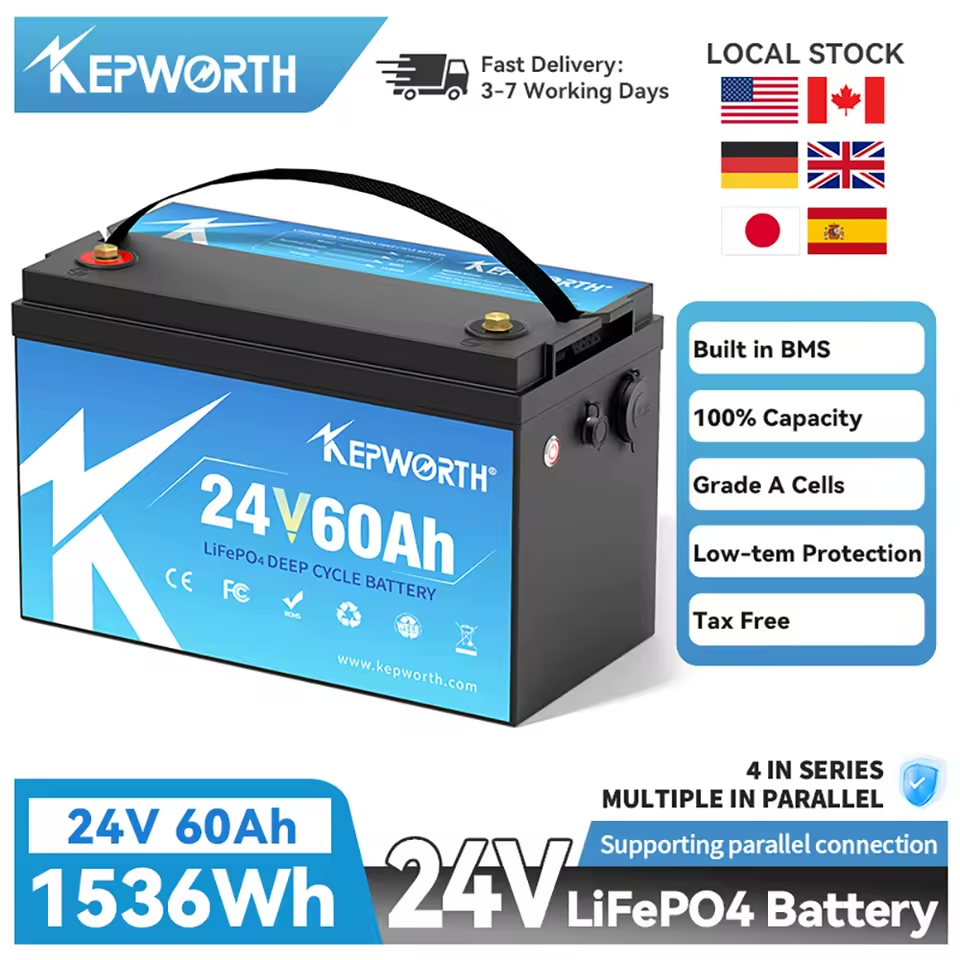 Акумулятор Kepworth LiFePO4 24V/60AH (1440W*h) 25.6V 60Ah купити в Україні