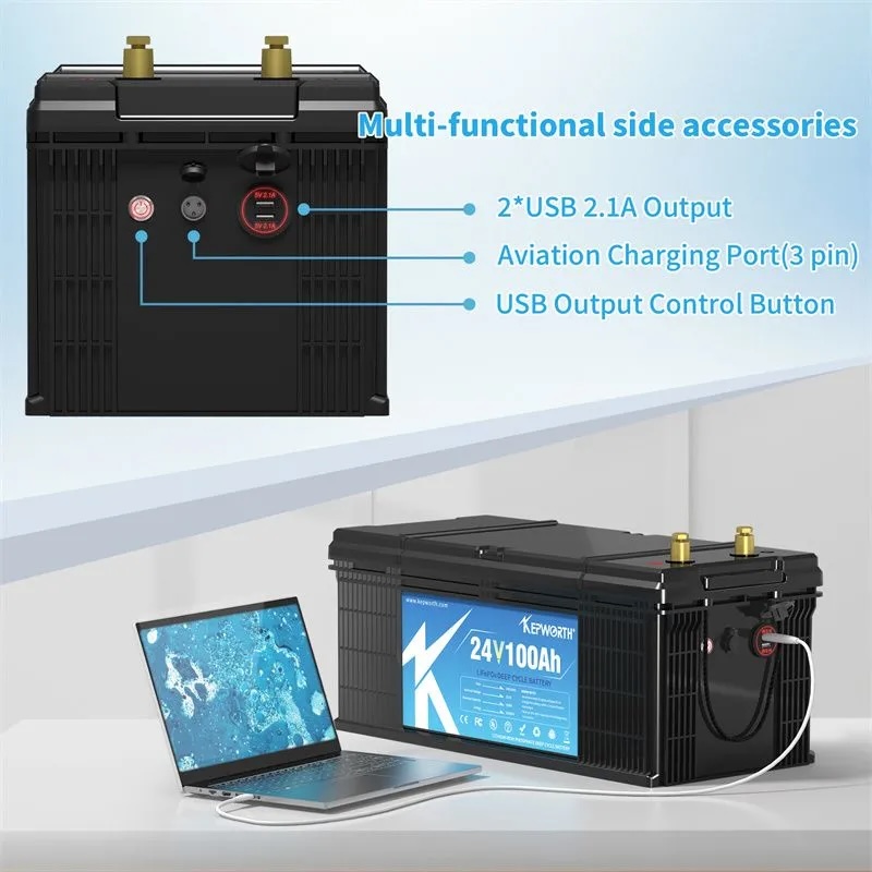 Акумулятор Kepworth LiFePO4 24V/100AH (2400W*h) 100Ah купити в Україні