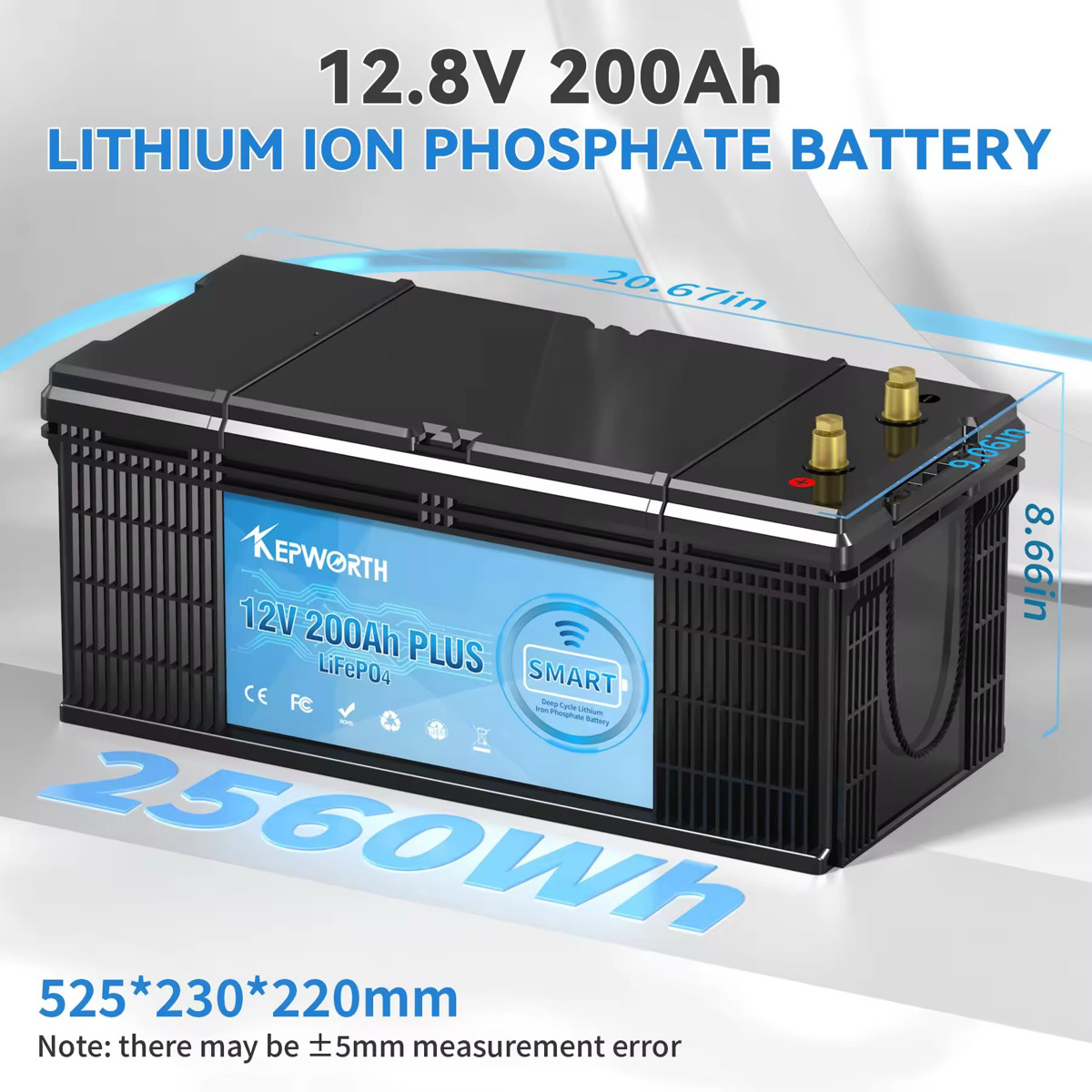 Акумулятор Kepworth LiFePO4 12V/200AH (2560W*h) Bluetooth 200Ah купити в Україні