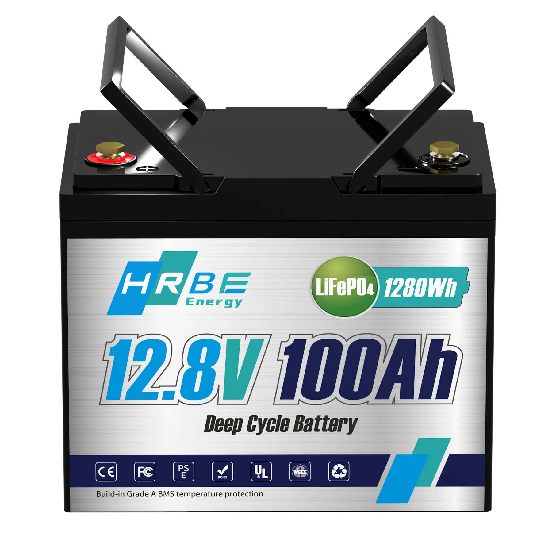 Акумулятор HRBE Energy LiFePO4 12V/100AH (1280W*h) mini 100Ah купити в Україні