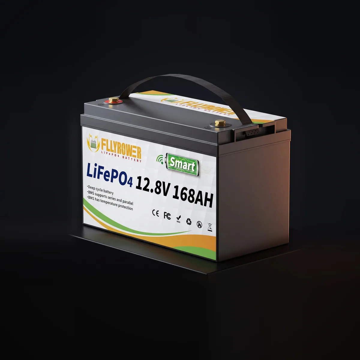 Акумулятор FLLYROWER LiFePO4 12V/168AH (2160W*h) 168Ah купити в Україні