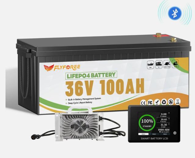 Акумулятор FLYFOREE LiFePO4 36V/100AH (3840W*h) Bluetooth 38.4V 100Ah купити в Україні