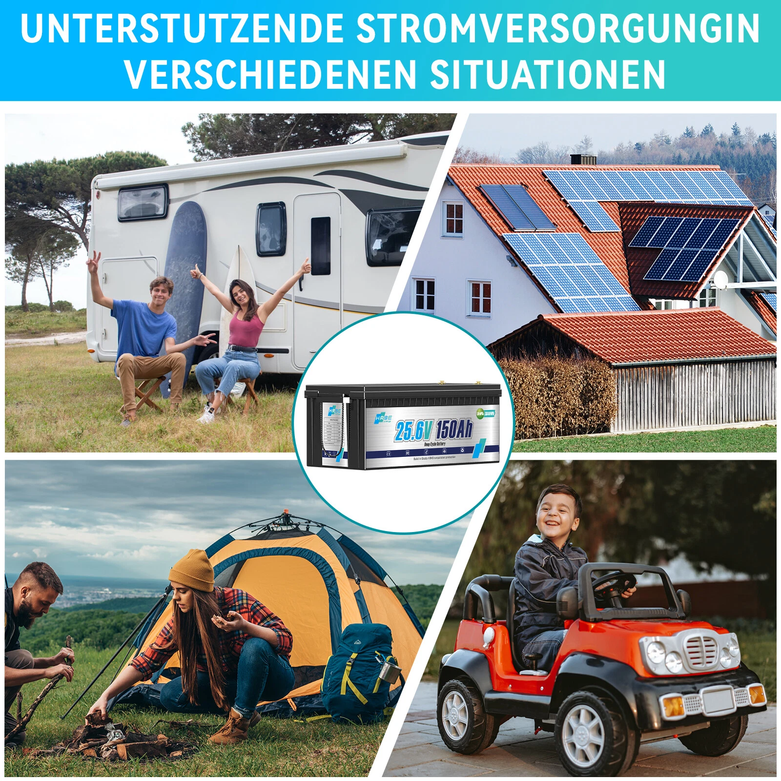 Акумулятор HRBE Energy LiFePO4 24V/150AH (3840W*h) 150Ah купити в Україні