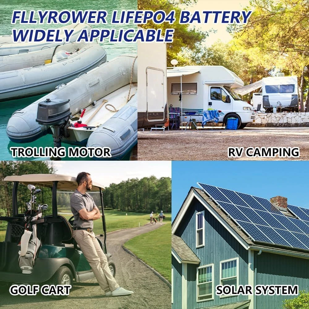 Акумулятор FLLYROWER LiFePO4 12V/180AH (2304W*h) 180Ah купити в Україні